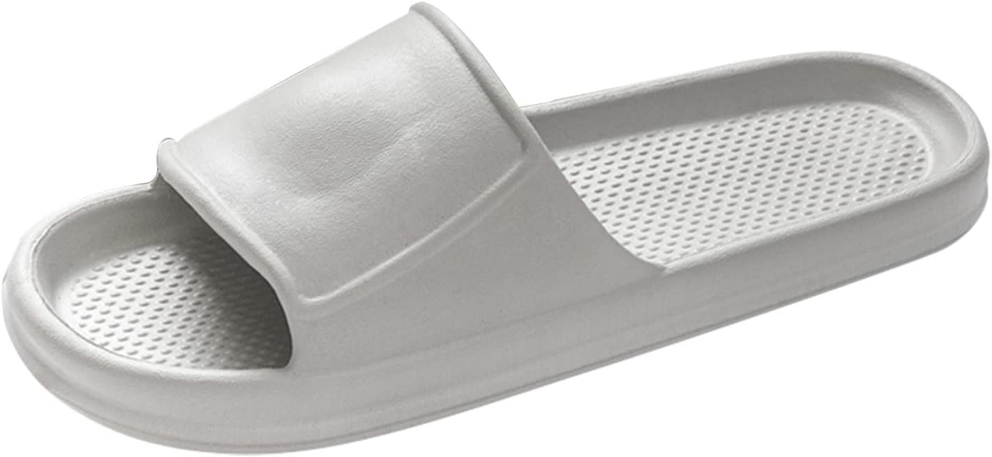 USYFAKGH Flip Flop Sandals For men Platform Flip Flops For men Black Couples Home Bathroom Non-slip Soft To Wear Slippers Flip Flops The Flat Shoes Gray