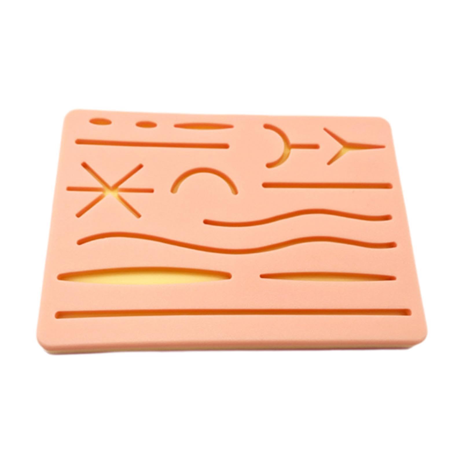 Coussin d'entraînement médical en silicone à 3 couches pour la pratique de suture