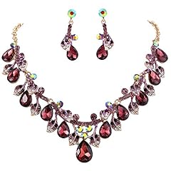 Deep Amethyst Color Gold-Tone