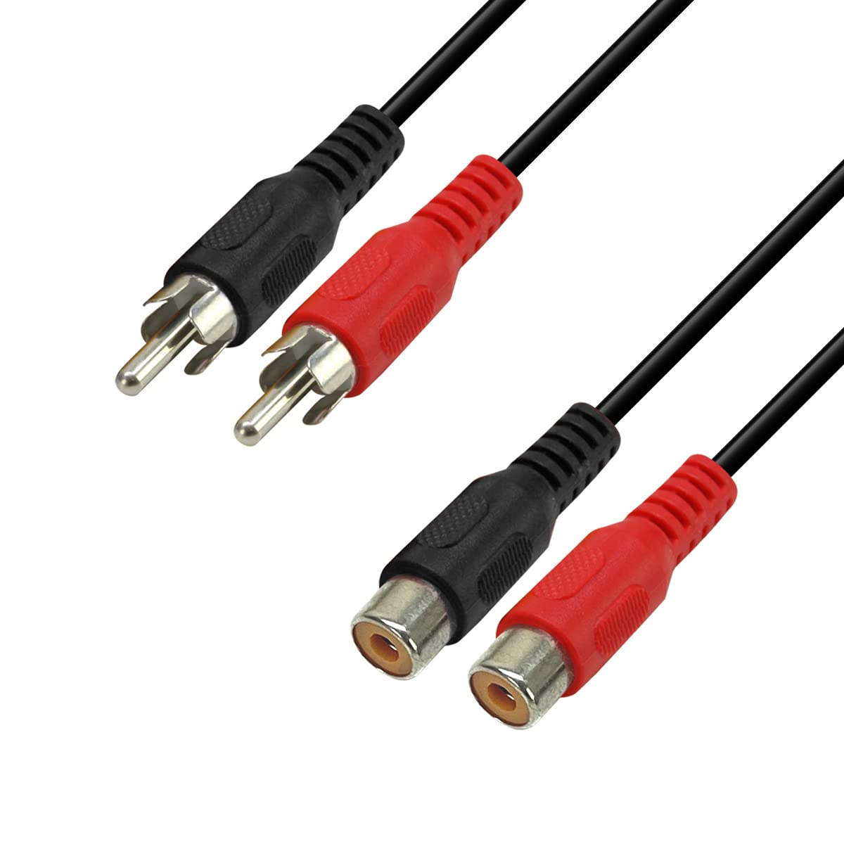 21815 Stereo Audio Extension Cable with 2X RCA Male to 2X RCA Female Connectors 150cm