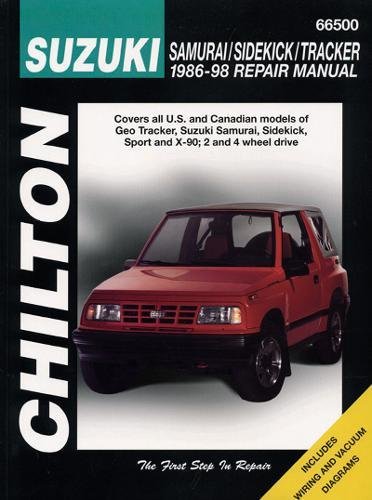Suzuki Samurai, Sidekick, and Tracker, 1986-98 (Chilton Total Car Care Series Manuals)
