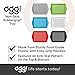 OGGI Anti Slip Serving Tray with Handles- White Rectangle Server - Ideal for Eating, Breakfast Tray, Food Tray, Appetizer, Serving