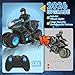 iappadore RC Motorcycle, Remote Control Motorcycle with RGB Wheels Lights - 360-degree Rotations, Drifts, High-Speed, RC Car Dirt Bike Toy for Boys 4-7 8-12 Years Kids