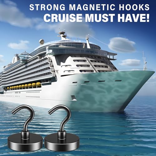 Image of FINDMAG 10 Pack Black Magnetic Hooks, 110LB+ Heavy Duty Magnets with Hooks