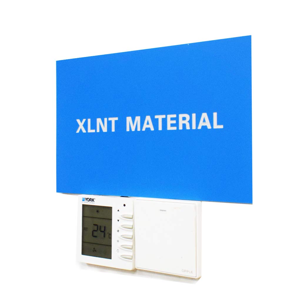 XLNT - Lámina de doble color con grabado láser, azul claro/blanco (12 x 24 x 0,060 pulgadas, 6 piezas) para carteles interiores, insignias.