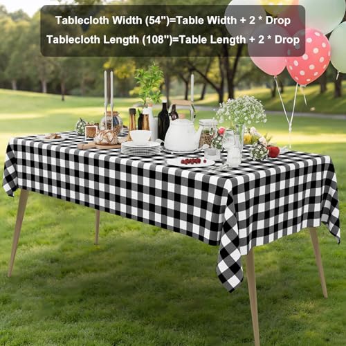smiry 6 Packs Disposable Table Cloths Rectangular Gingham Tablecloths by smiry - Used condition - Image 6