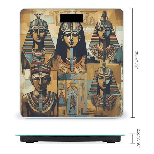 Báscula Digital Ancient Egypt Tribe para Baño 26x26 cm miniatura 2