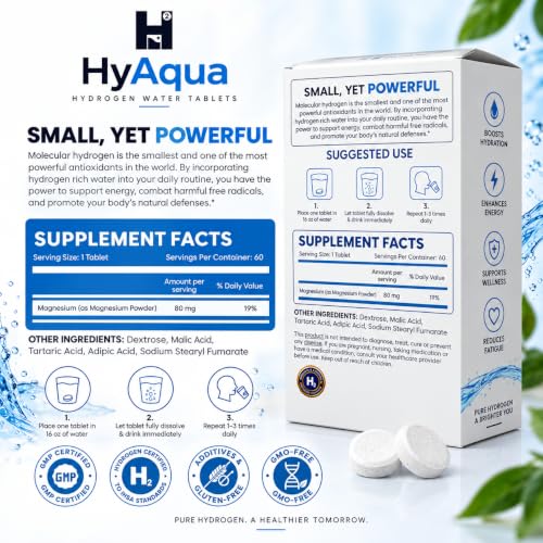 HyAqua H2 Molecular Hydrogen Tablets
