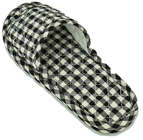 Image of Ultralight Soft Indoor Open Toe Cotton linen Slippers Absorb Sweat Cloth Bottom House Slippers
