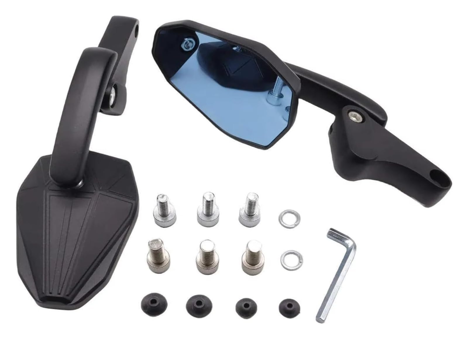 Coppia di specchietti retrovisori laterali for moto universali Bar End