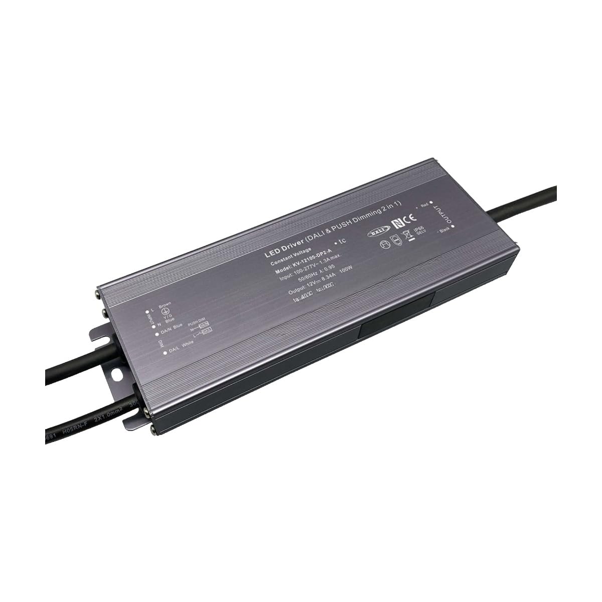 Alimentation électrique à gradation led, entraînement tension constante, 48v, 36v, 24v, 11v(12V 60W Aluminum)
