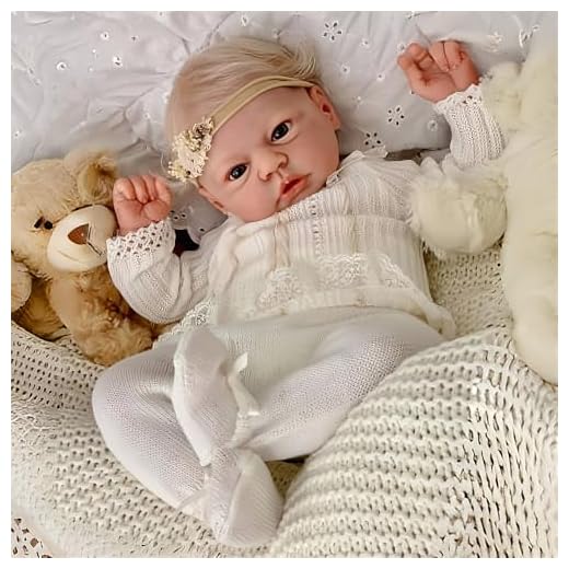 MAIHAO Realistica Bambole Reborn Femmina 20 pollici Bambole Reborn Originali Corpo in morbido cotone lei sembra e si sente proprio come un bambina reale occhi aperti