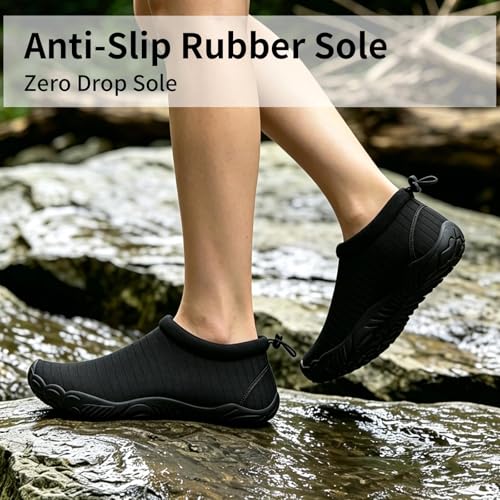 Image of Mishansha Womens Barefoot Water Shoes Wide Toe Box Swim Shoes Quick Dry Non Slip