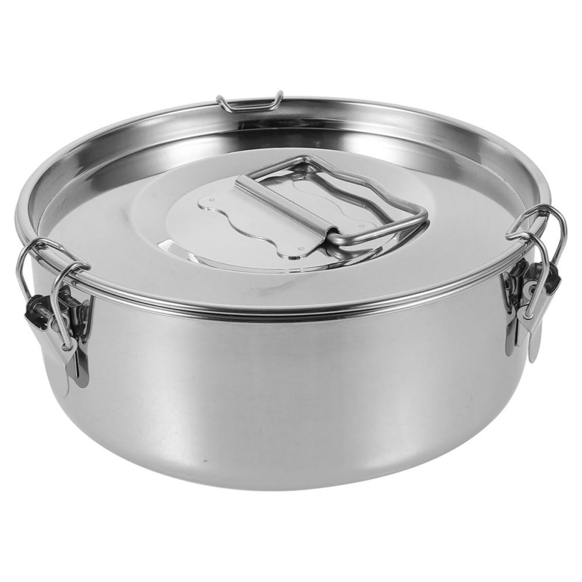 POPETPOP Molde con Calentamiento Uniforme con Tapa para Hacer Flan de Acero Inoxidable Sartén para Flan y Uso Versátil, Adecuado para Cocinar Pasteles y Flanes
