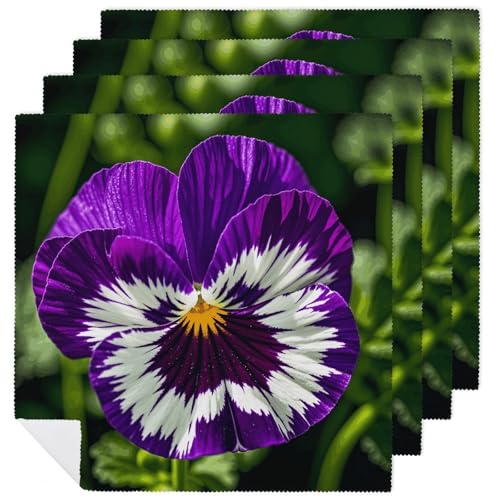 Servilletas de Tela Pansy Perfection 4 piezas miniatura 1