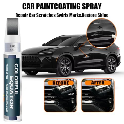 Image of (202 Black) Car Touch Up Paint for Toyota, Car Paint Pen Scratch Repair Two-In-One Touch Up Paint, Premium Car Scratch Remover for Deep Scratches