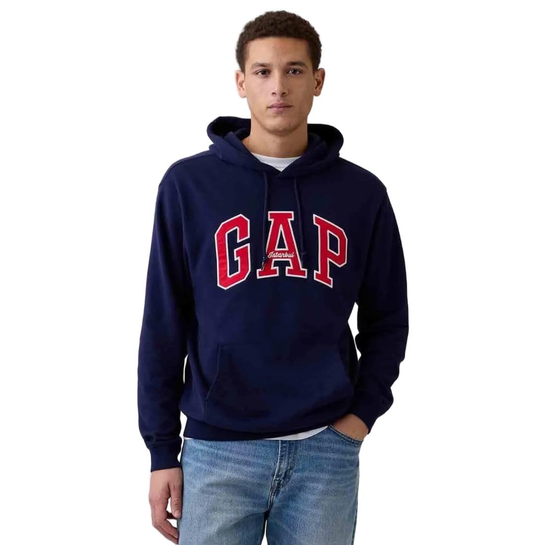 gap Men Embroidered Standard Fit Full Sleeve Hoodie-picture-21