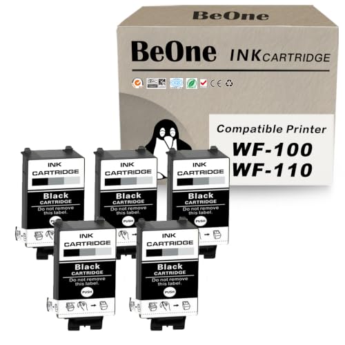 Cartouches WF-100 T215 BeOne noir lot de 5 contre les textes flous sur imprimante WF-110