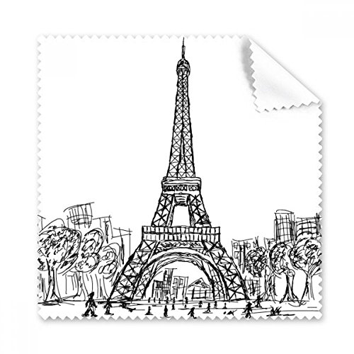 Chiffon de nettoyage Tour Eiffel Paris tissu lunettes cadeau original