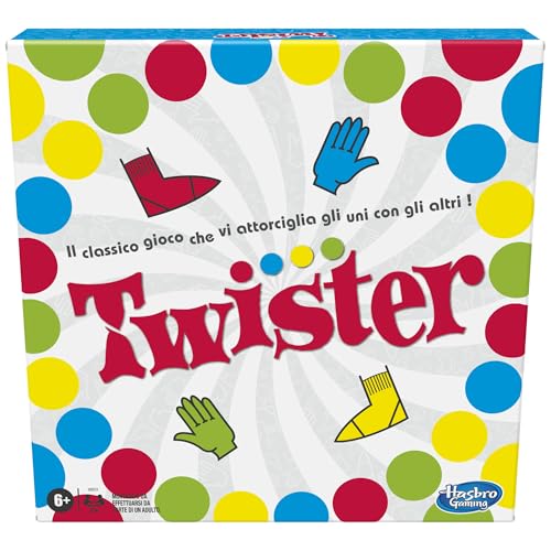 Hasbro Gaming Twister - Juego en Caja, Incluye 1 Alfombra
