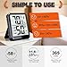 Ayawiss Room Thermometer Indoor Hygrometer Humidity Meter Gauge Digital Temperature and Humidity Sensor Monitor for Home Office House Pets Plants - AAA Battery Included
