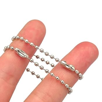 50pcs Stainless Steel Connector Clasp For Ball Chain Calotte End Crimps