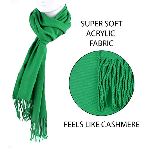 Boxed-Gifts Green Cold Weather Winter Scarf For Men & Women thumb #2