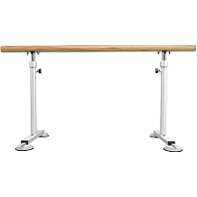 Height Adjustable 80-120cm Dancing Stretching Bar, Portable Freestanding Ballet Equipment, Workout Dance Pole Studio Ballet Barre For Adult & Kids,White-150cm