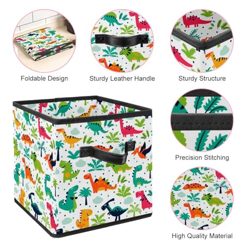 Organiseur cube en tissu pliable avec poignées solides - 5