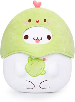 AIXINI Cute Cactus Cat Plush Pillow 10" Kitten Stuffed Animal, Soft Kawaii Cat Plushie with Cactus Outfit Costume, Hugging Plush Squishy Pillow Toy