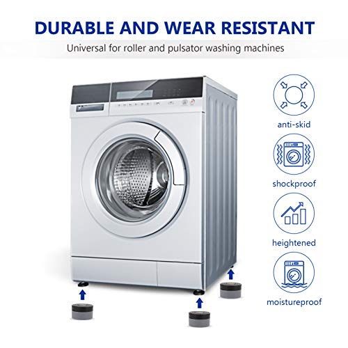 Mobestech 4Pcs Almofadas para Máquina de Lavar Roupa para Lavar Almofadas para Chão Lavadora Almofad