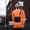 Fitdom Black Small Tactical Messenger Bag For Men. This EDC Has Multiple Ways to Carry as Sling, Shoulder, Crossbody, Waist., Black, S #1