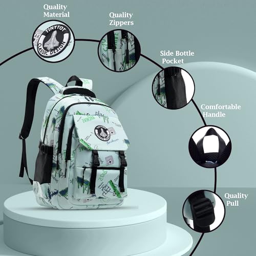 Image of Tinytot 30 Litre Waterproof School Backpack Bags for Women - Large 19 Inch Laptop Bag for Boys &Girls 12+ Years, College Bag for Girls and Boys, Men, Women - Ideal for Office, Travel, School, College