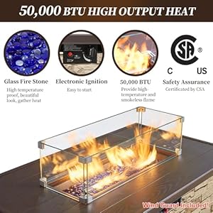 43propanefirepittableoutdoorstonefirepittablerectangular50000btupropanefiretablesforoutsidepatiowithwindguardtablelidfirebeadscoverpizzellocaldobuff Urban Country Home Decor 43 propane fire pit table outdoor stone firepit table rectangular 50000 btu propane fire tables for outside patio with wind guard table lid fire beads coverpizzello caldo buff urban country home decor