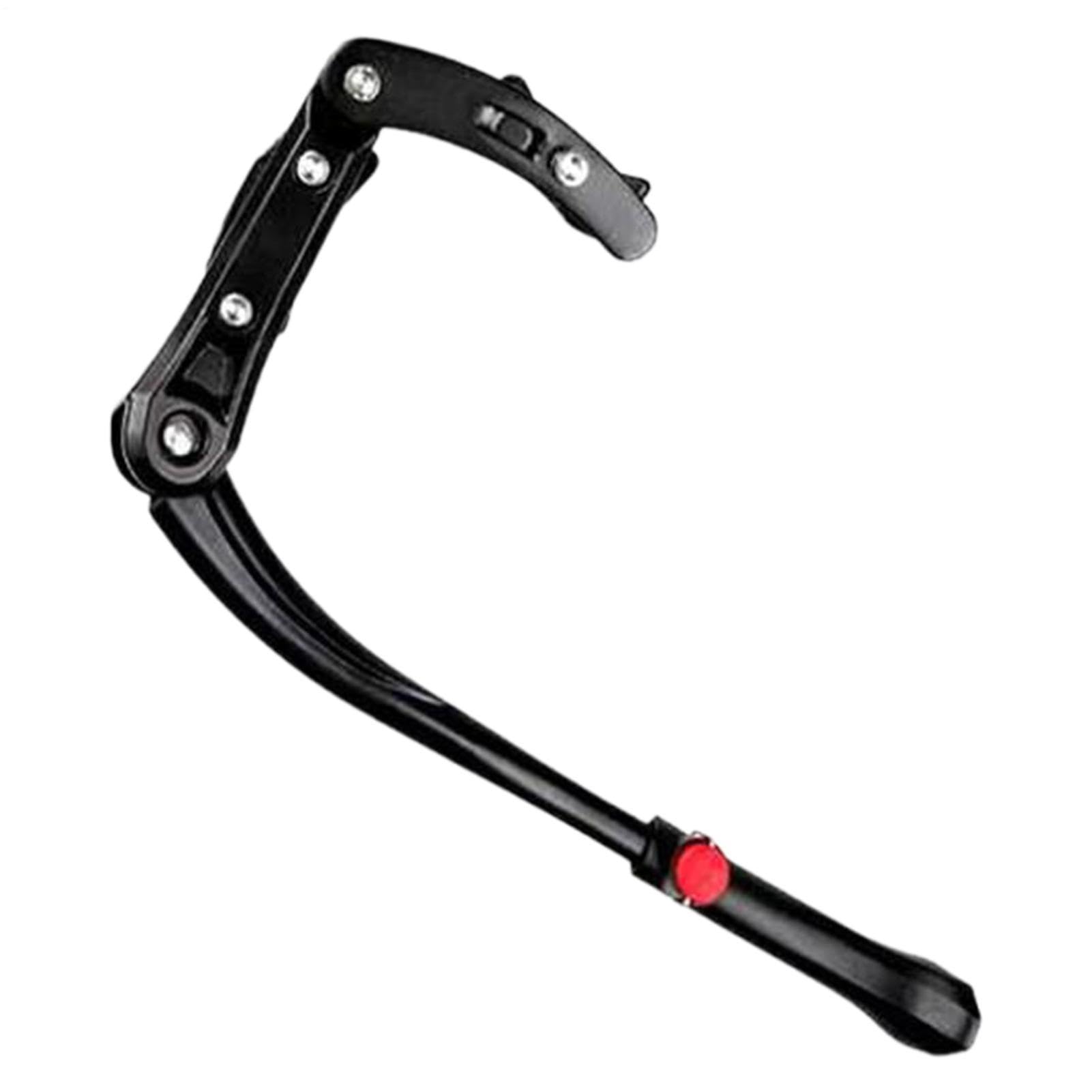Bike Kick Stand, Adjustable Alloy Support, Non Slip Holder, Portable Cycling Prop, for Adults Kids Balance Cycling Biking Riding Road Indoor Outdoor Floor Parking Stability Accessory Product 44x11cm