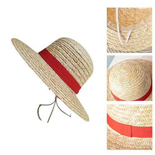 Mayibuluo Straw Hat, Sun Protection Straw Hat, Cosplay Sun Hat for Adults, Anime-Inspired Cartoon Style Hat, Multifunctional Costume Accessory