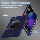 UFinetech Etui do Xiaomi Mi Pad 7/ Mi Pad 7 Pro, MiPad 7/ Pad 7 Pro, odporne na wstrząsy, obracany o 360 stojak, pasek na rękę, uchwyt na ramię, etui ochronne, tablet dla mężczyzn, kobiet, dzieci,