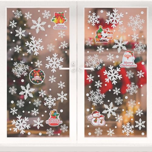 Naler Schneeflocken Fensterbilder – 85 statische Winter-Aufkleber – Bild 2