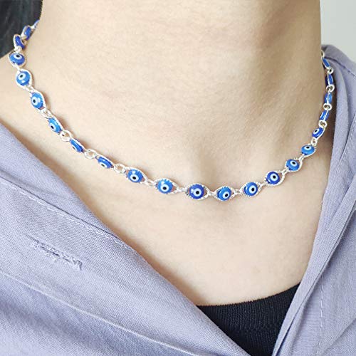 YANCHUN Evil Eye Necklace Turkish Pendant Necklace for Women Men Lucky Protection Gifts Christmas Stocking Stuffers2