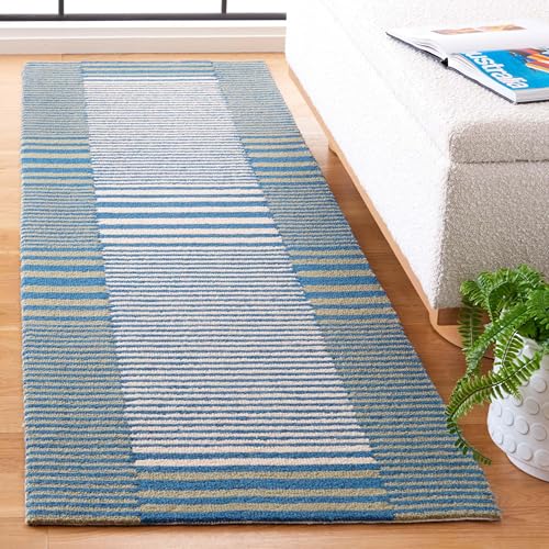 Image of Hand Tufted Wool Carpets Anti Shedding Rug Modern Carpets for Living Room Size 8x11 Feet