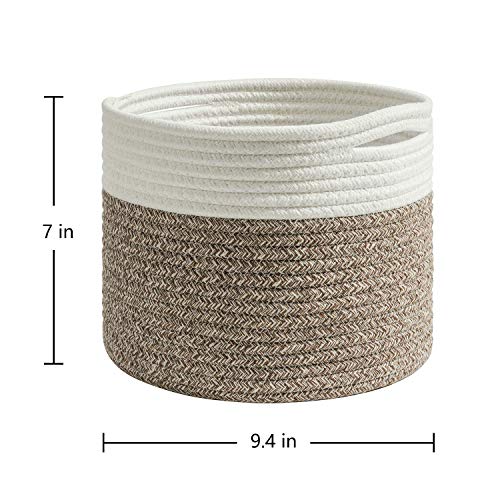 Indressme Linen Cotton Laundry Basket And Small Rope Basket #TOP1