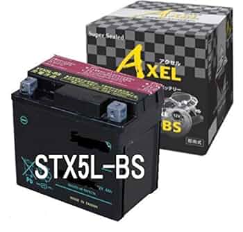 未使用品に近いA &Yu Axel STX7L-BS 12V 6Ah バッテリー batterys-cafe_stx4l-bs