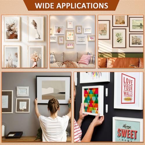 Image of Murtenze 2 Inch French Cleat Picture Hanger Z Hanger, Aluminum Interlocking Wall Mounting Bracket Hardware Kit Z Clips for Hanging Wall Painting, Picture, Whiteboard, Headboard, Artwork (2 Pairs)