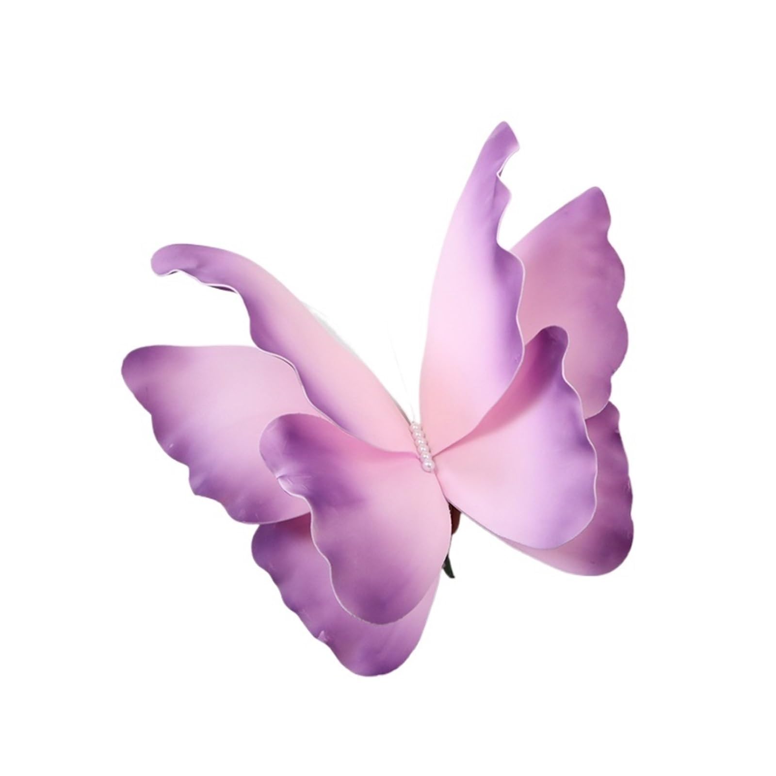 Riesige Schmetterlingsdekoration aus Papier, 50 cm | Riesiger Krepppapier-Schmetterling mit Farbverlauf, künstlicher Fake-Schmetterling, Feiertagsfenster-Display, 3D(Color 3)