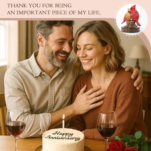 Tian Zhun Happy Anniversary Cardinal Gifts for Him Men Women Couple Boyfriend Wife Wedding Year Anniversary - Image 5