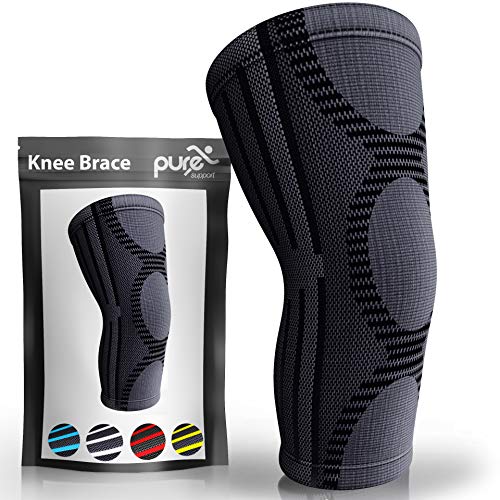Pure Support Knee Brace, Compression Sleeve for Running, Arthritis Pain, Sports