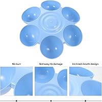 Vista 16 de Flower Shaped Pet Feeding Bowl Plastic Cat Feeder Multi-Pet Food Dish Easy to Clean Durable Water and Food Bowl