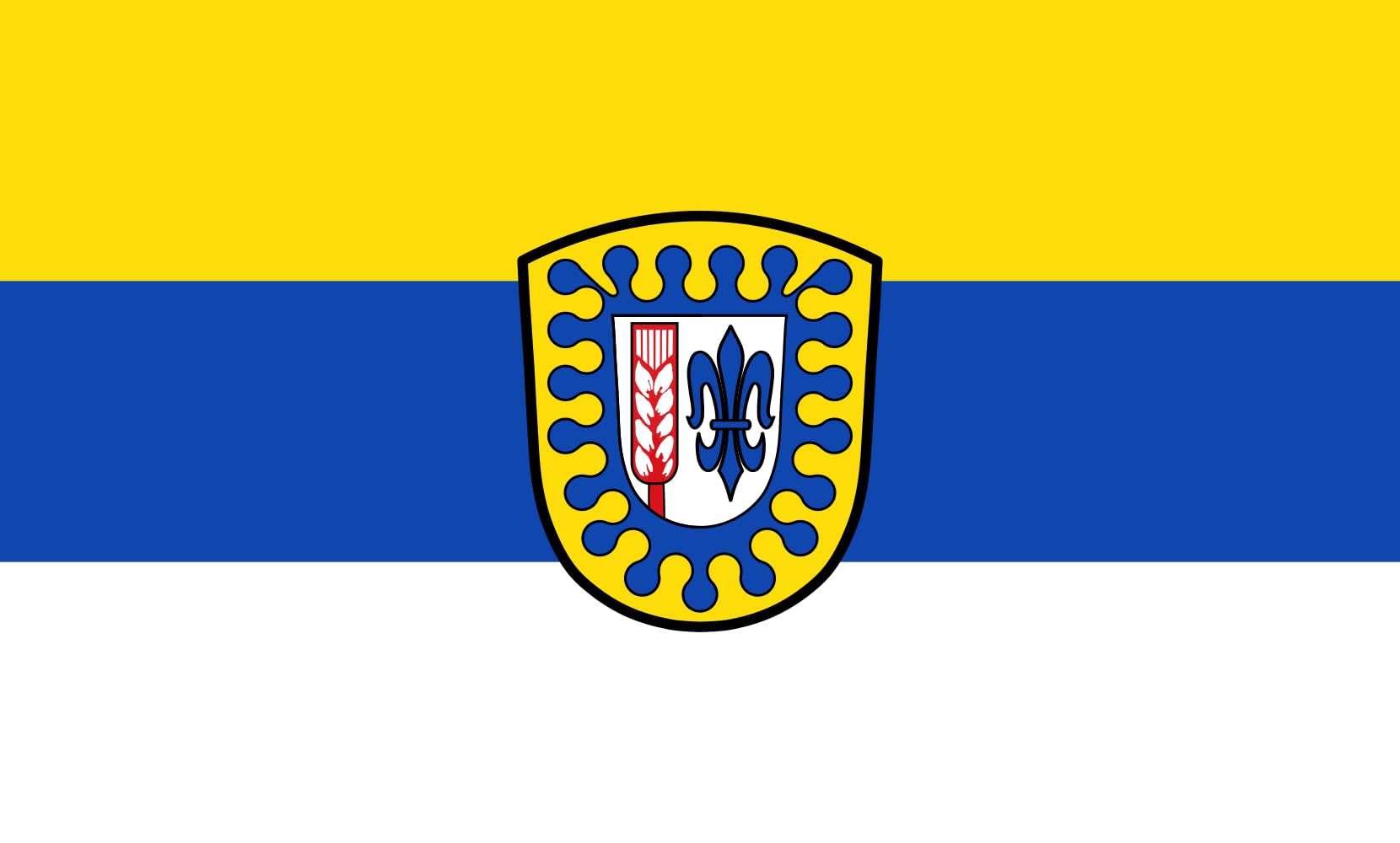 Drapeau paysage Emersacker grand format horizontal de 1.35m² pour mât