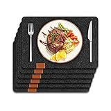 【Rutschfest】: Unser rutschfestes Tischset bleibt dank seiner einzigartigen rutschfesten Beschichtung unabhängig von der Oberfläche an Ort und Stelle.