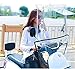MUWIZ Universal Electric Motorcycle Sunshade Cover, Fully Enclosed Scooter Rain Waterproof Cover,Battery Car Canopy Umbrella Cover,Motorcycle Sun Visor Windshield